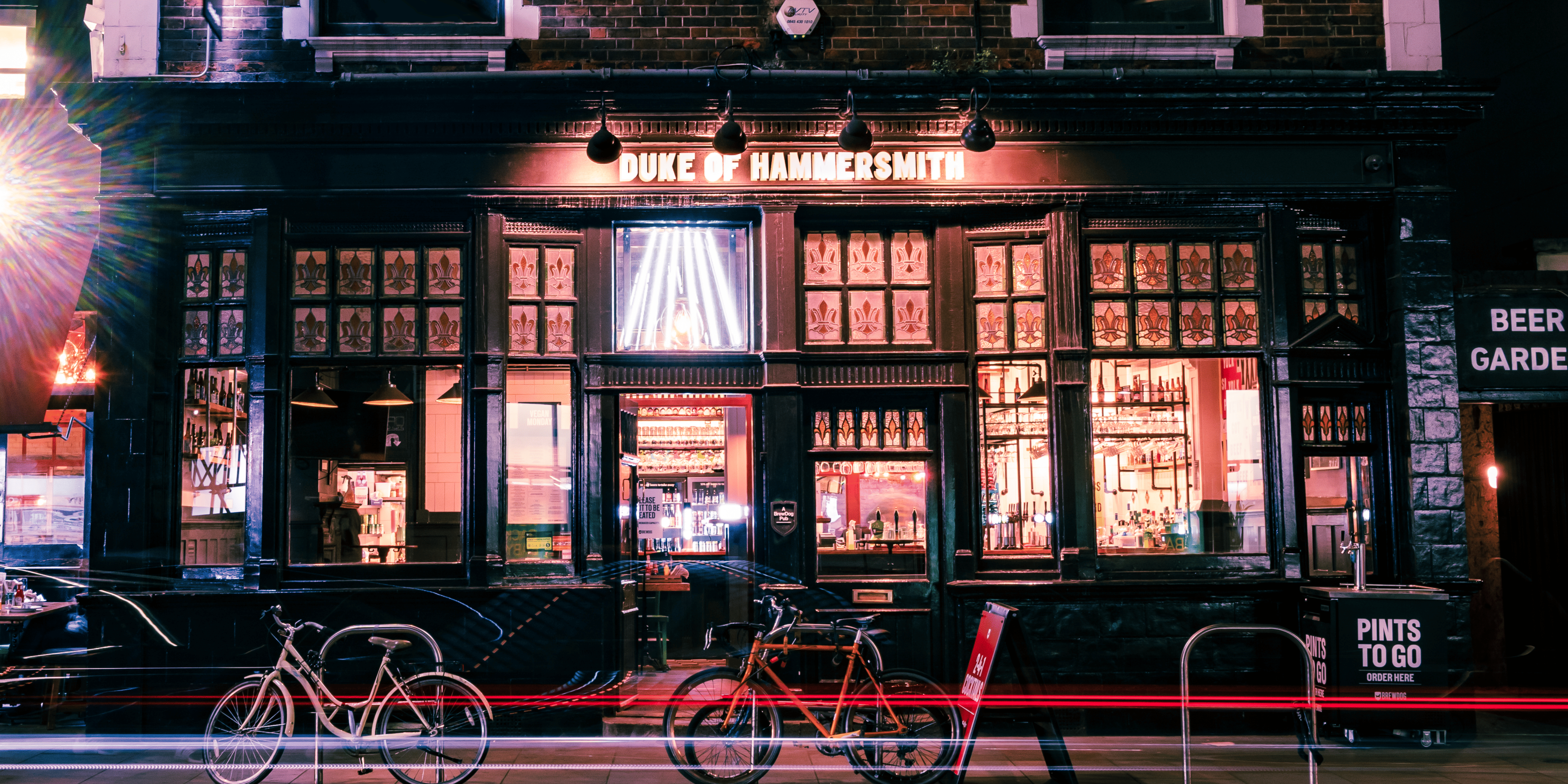 exterior of duke of hammersmith london bar
