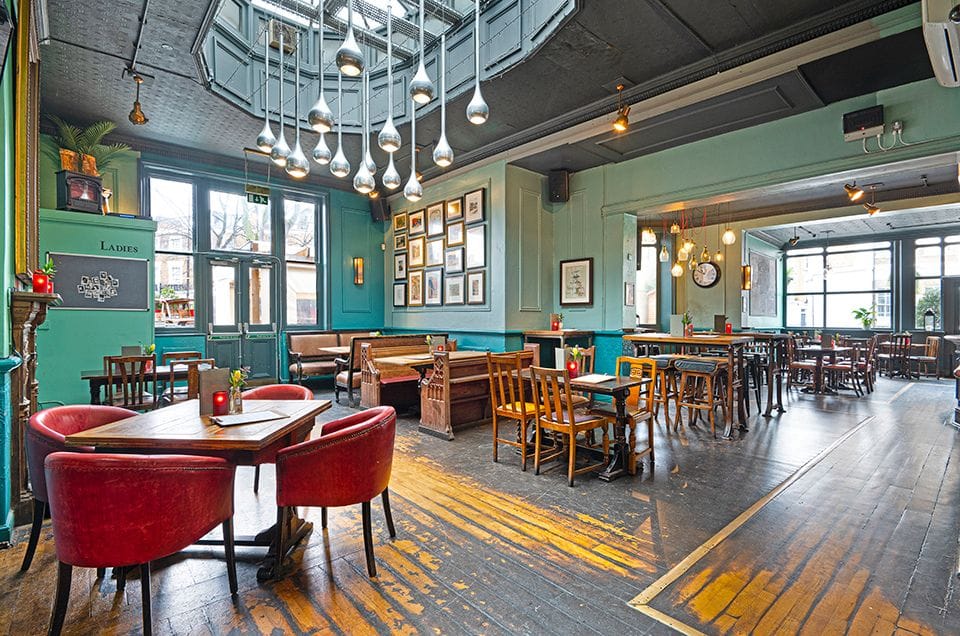 interior of edinboro castle camden bar in camden town london