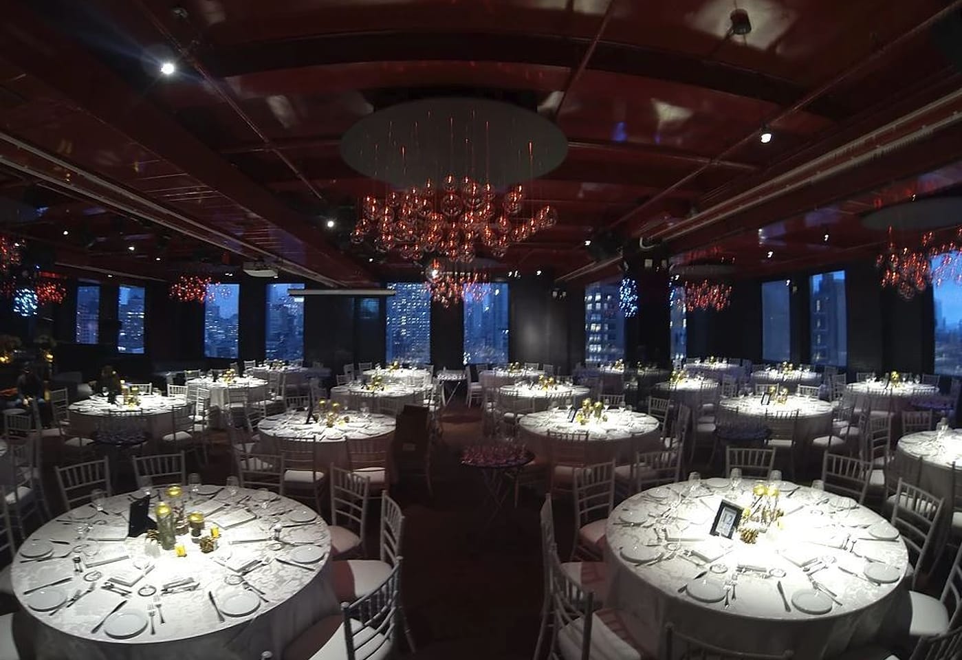 A luxury banquet hall with panoramic views: Empire Penthouse at 230 Fifth image 2
