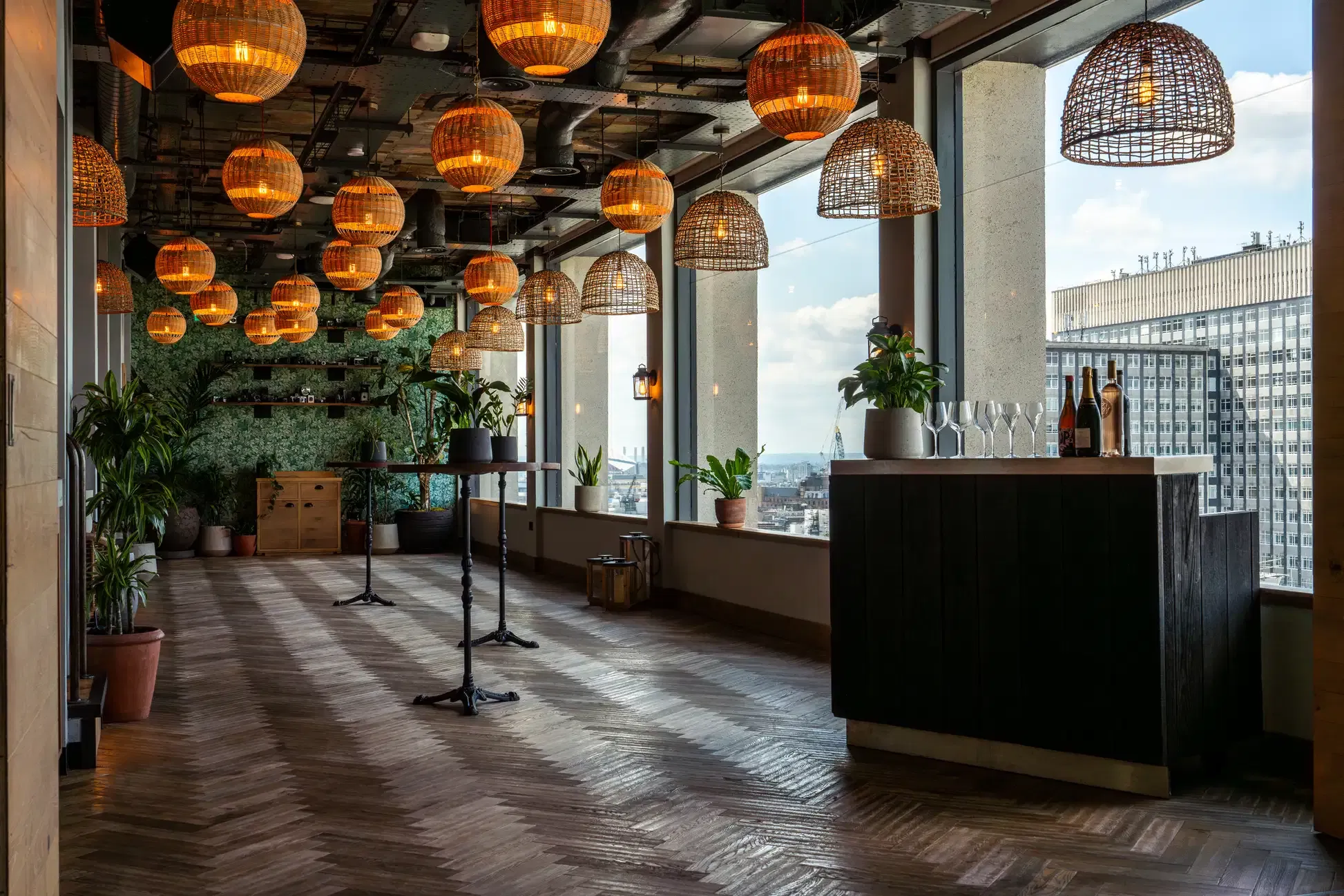A rooftop-adjacent party room with hanging gardens: Madera Private Room, Treehouse Hotel London image 2