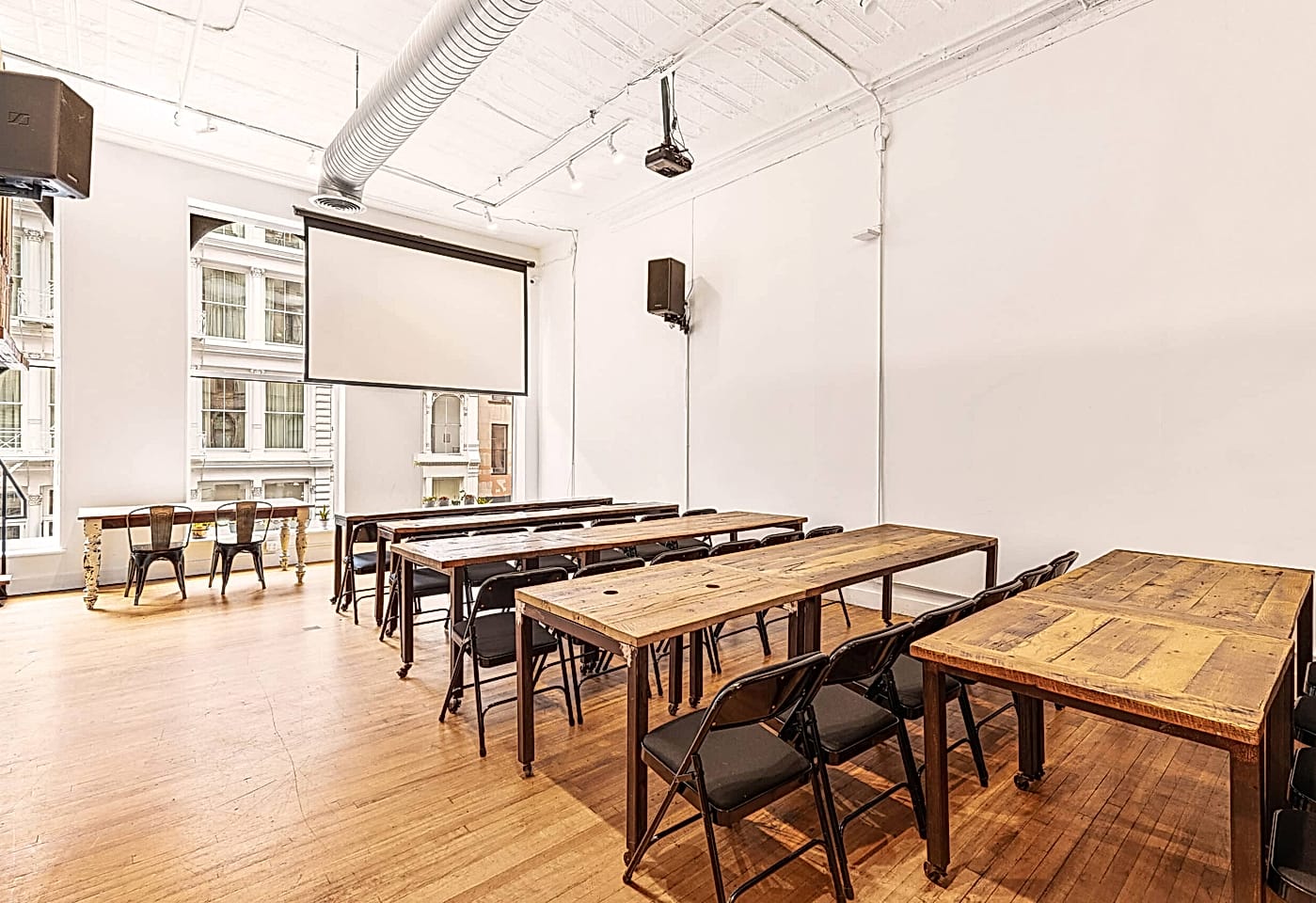 The loft at The Farm SoHo, a bar/bat mitzvah venue in NYC.