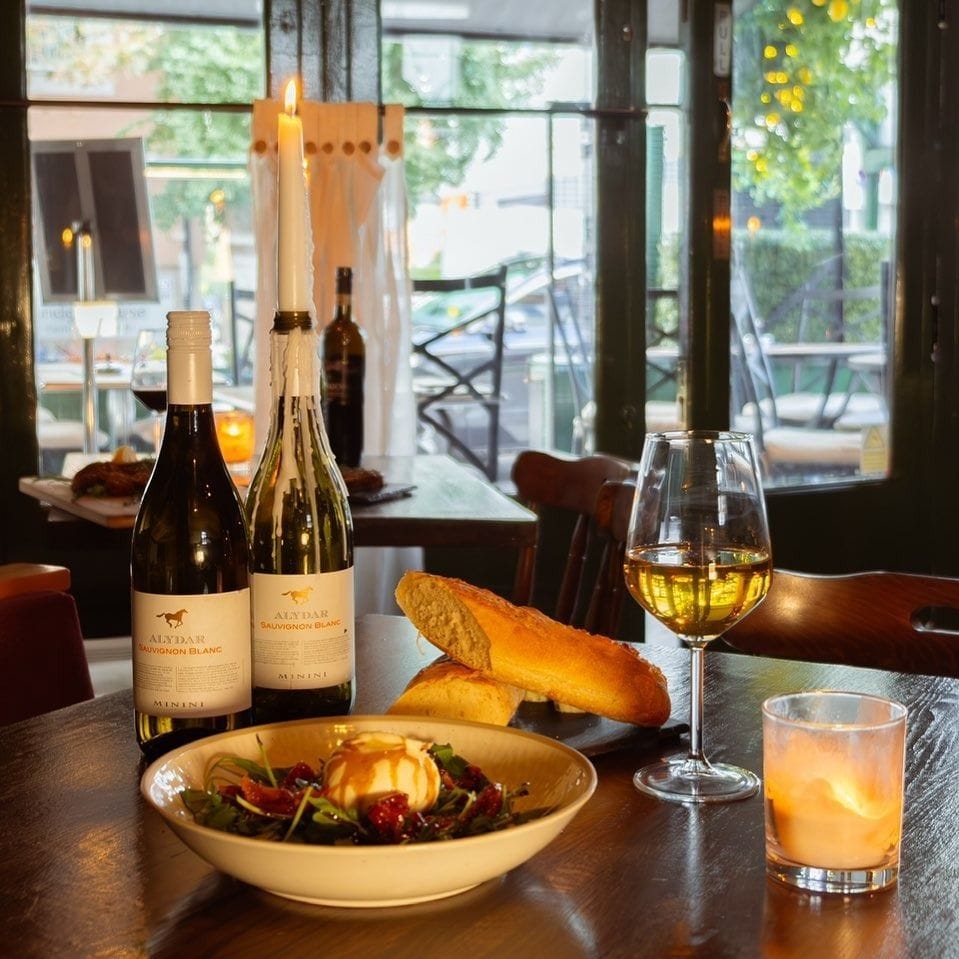 interior of the fulham wine bar and kitchen in fulham london wine bar