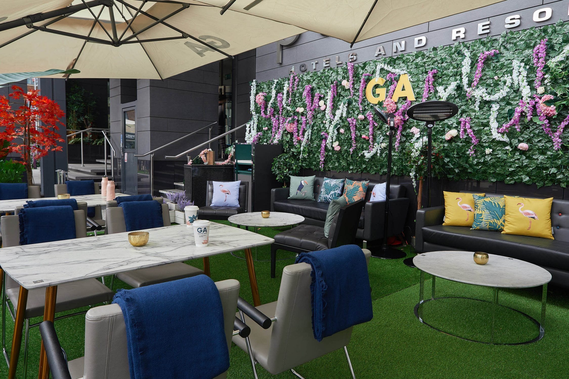 terrace at ga kingsx bar and restaurant in kings cross london