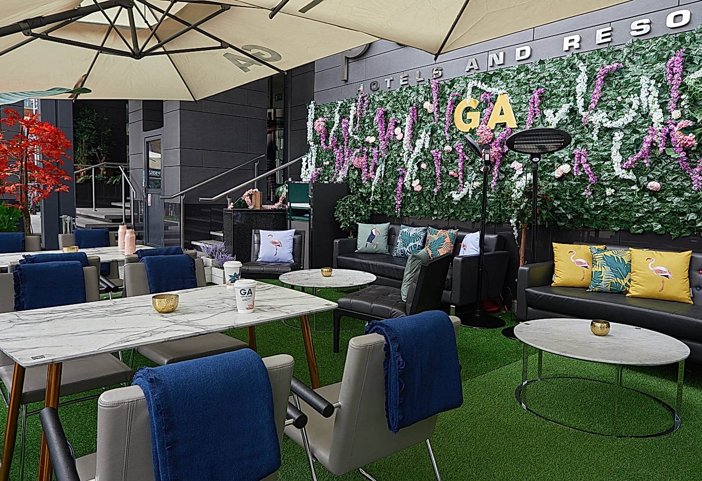 terrace at ga kingsx bar and restaurant in kings cross london