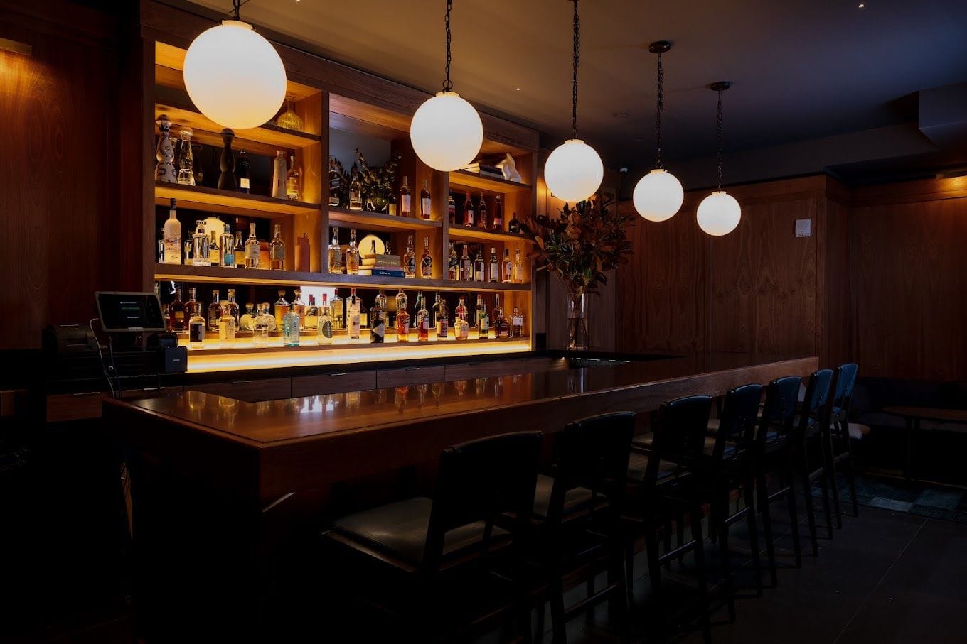 Order a drink and settle by the fireplace at this Tribeca cocktail bar: Galerie Bar 1