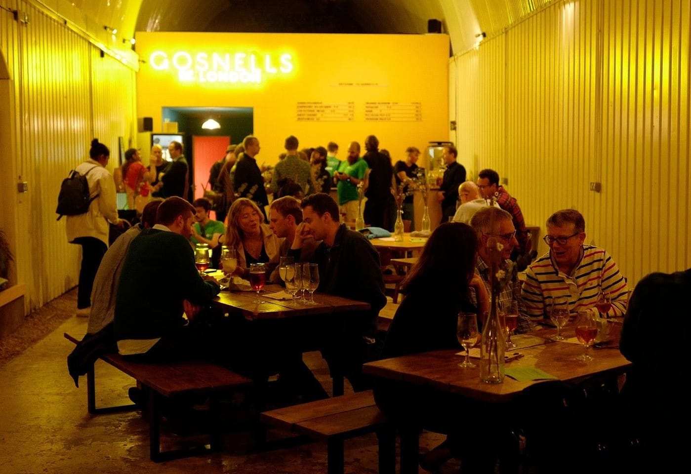 people inside gosnells meadery and taproom in bermondsey london