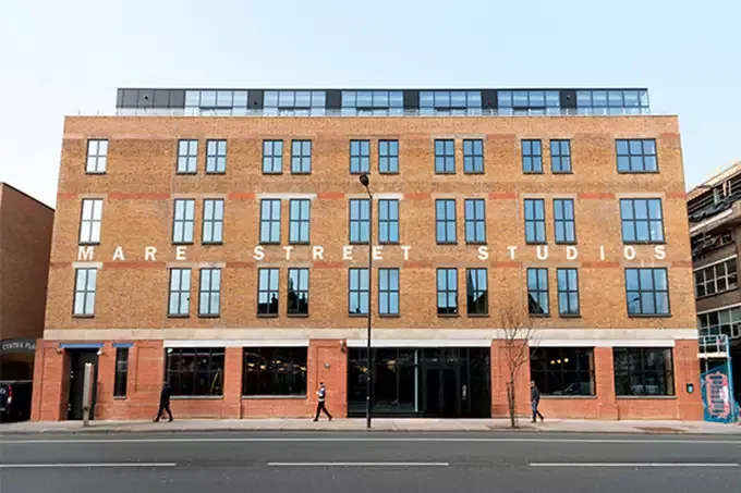 exterior of mare street studios in hackney london