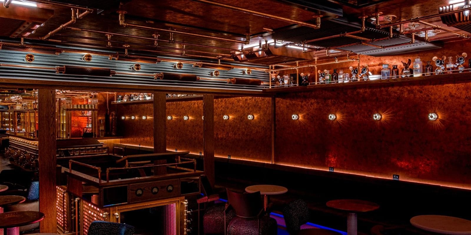 interior of hokus pokus camden london cocktail bar