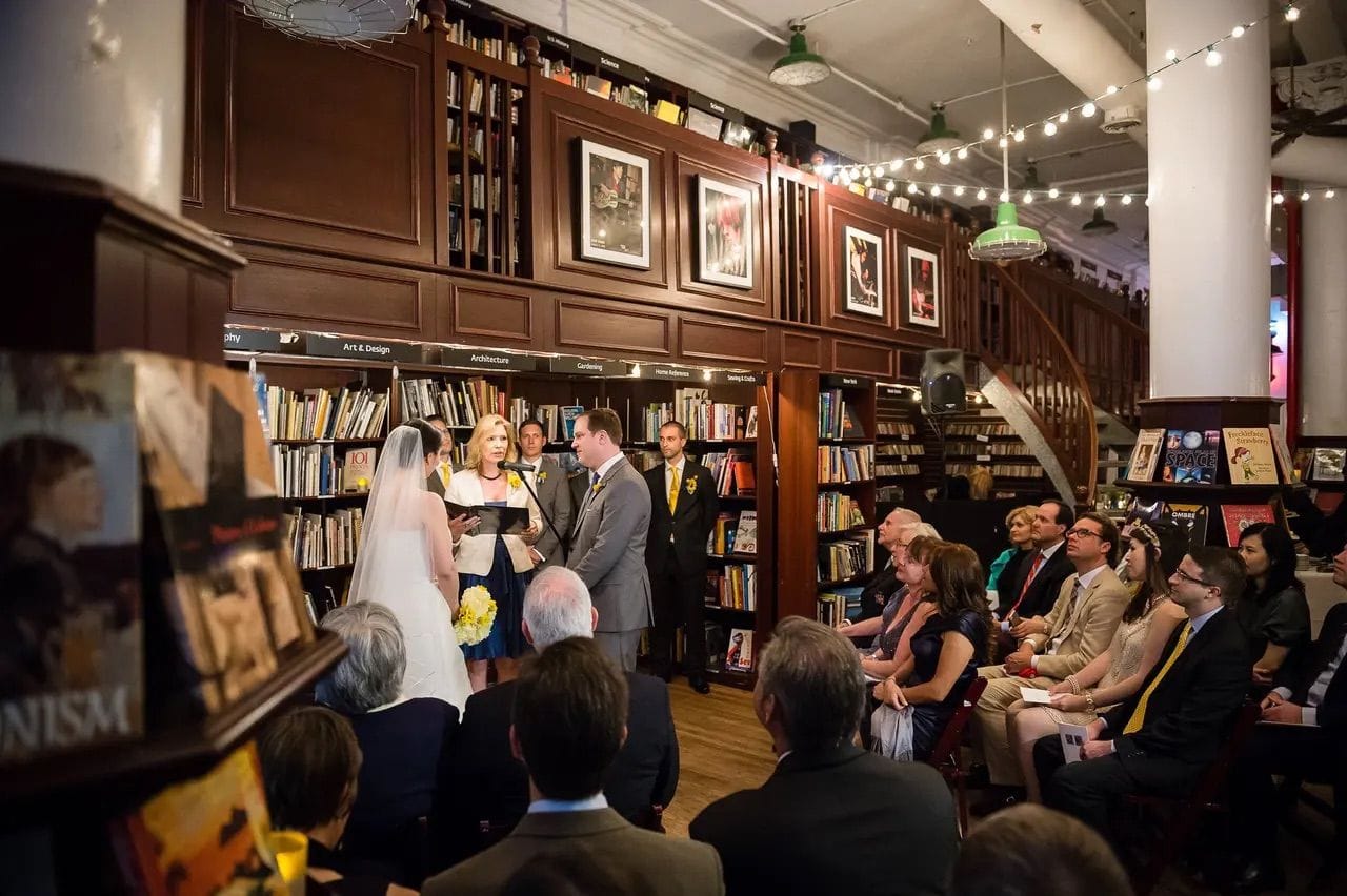 This small wedding venue is one for the books: Housing Works Bookstore image 2