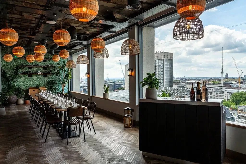 A rooftop-adjacent party room with hanging gardens: Madera Private Room, Treehouse Hotel London image 3