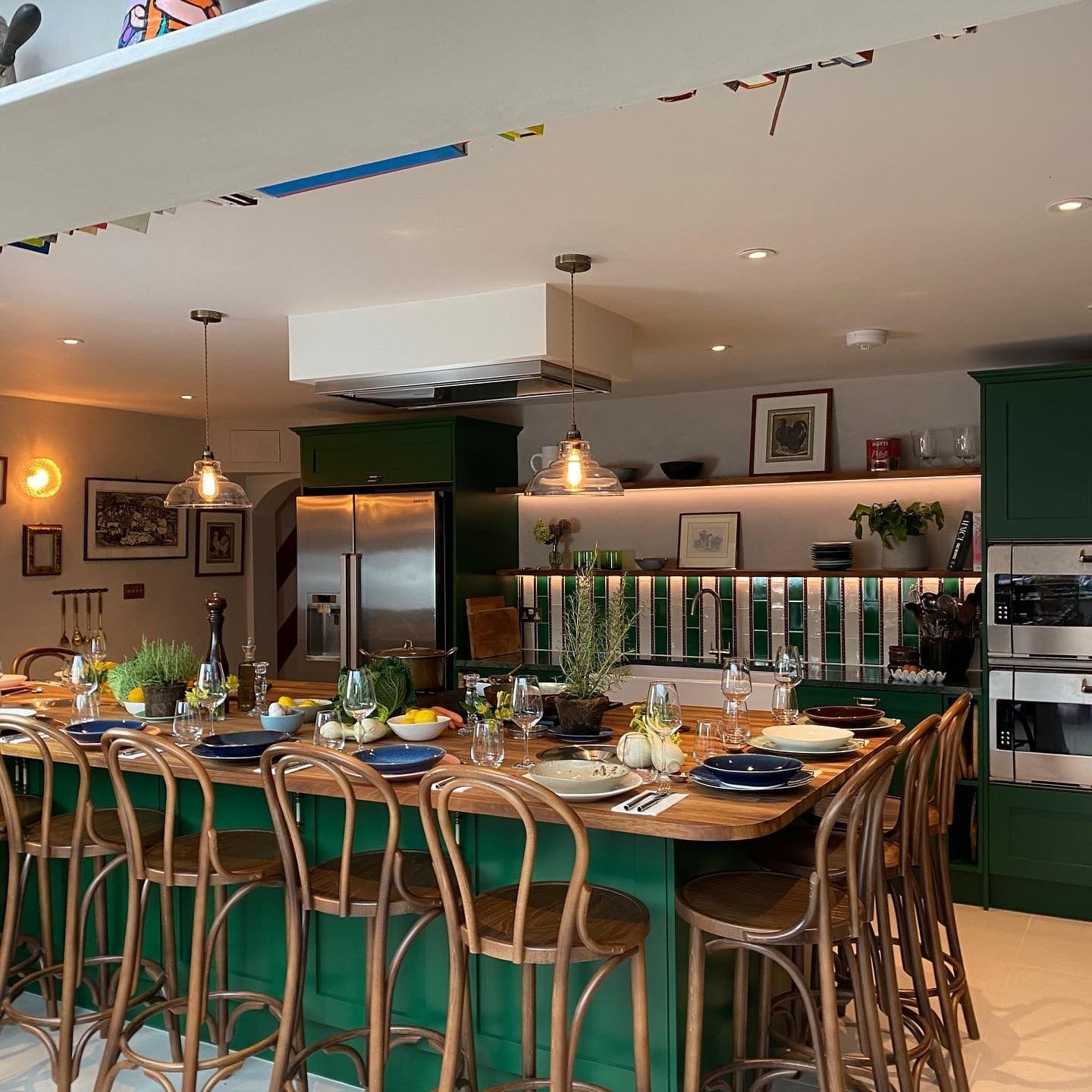 italian design kitchen at enrica rocca cooking school notting hill private dining london