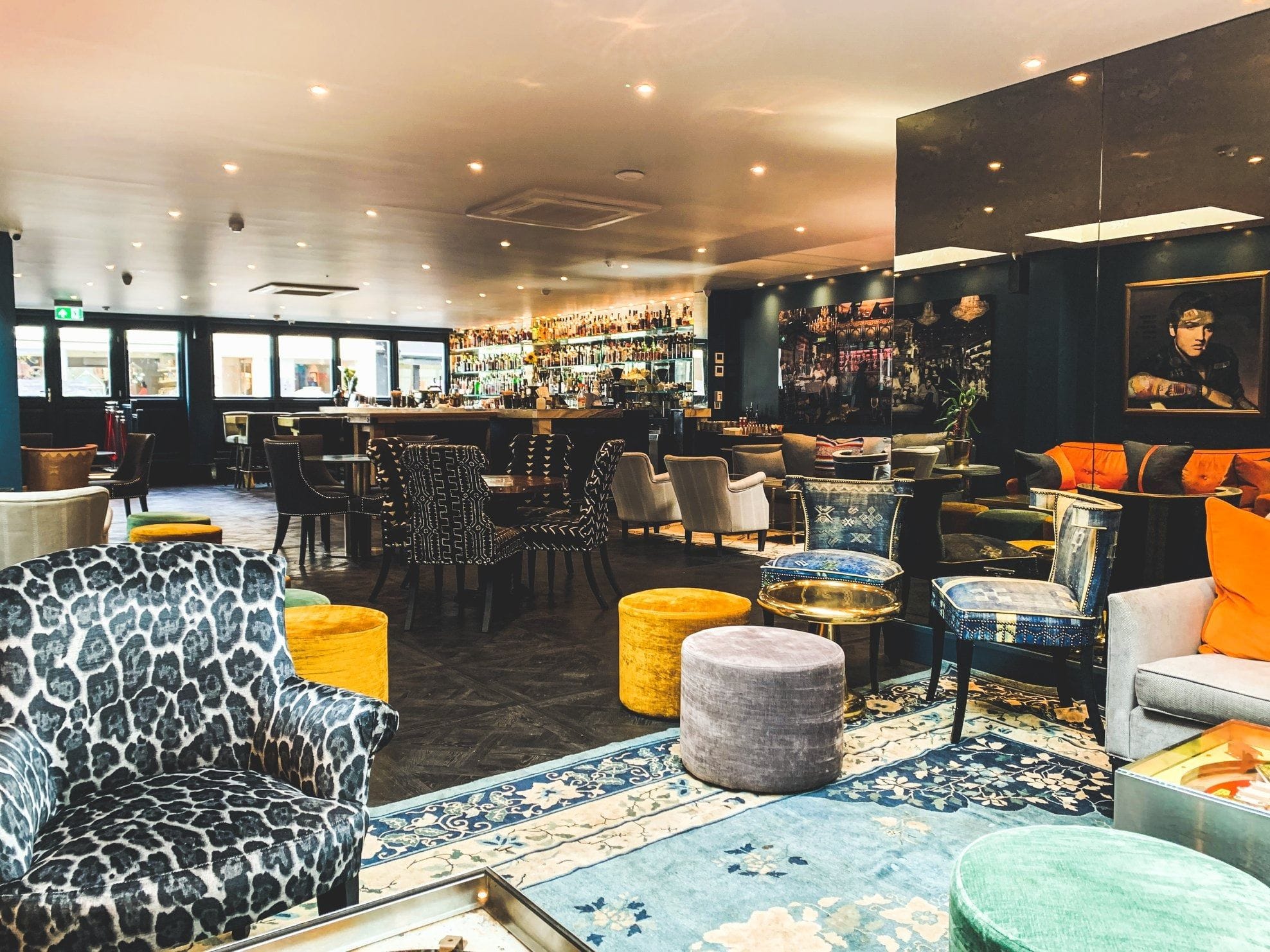 interior of jaks bar chelsea london bar