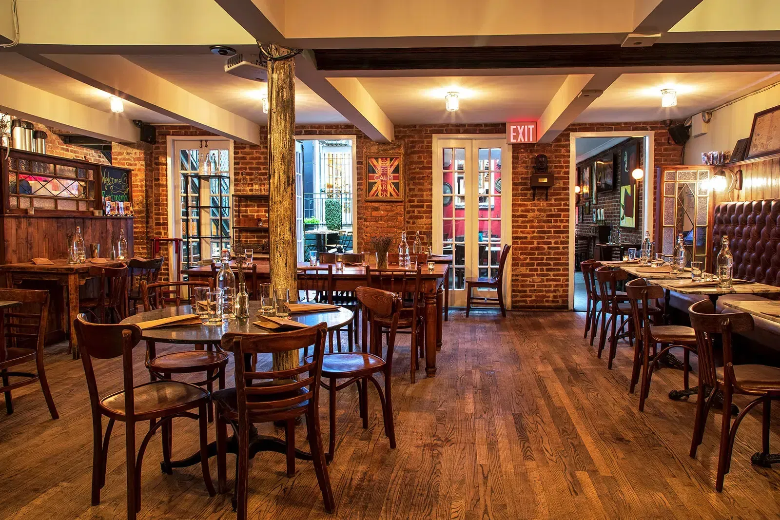 The interior of the Jones Wood Foundry, one of the best bars in Manhattan, NYC.