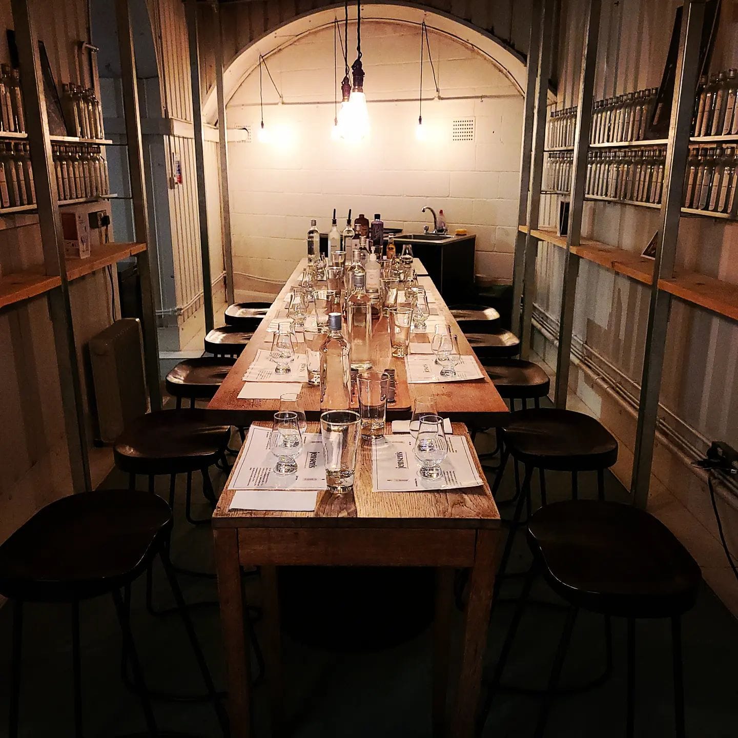 interior of jensens at the bermondsey distillery in bermondsey london