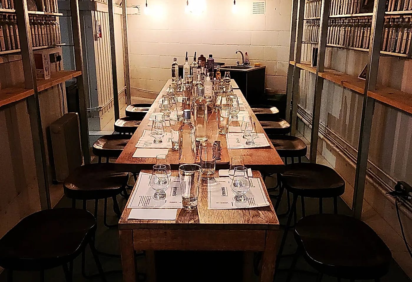 interior of jensens at the bermondsey distillery in bermondsey london