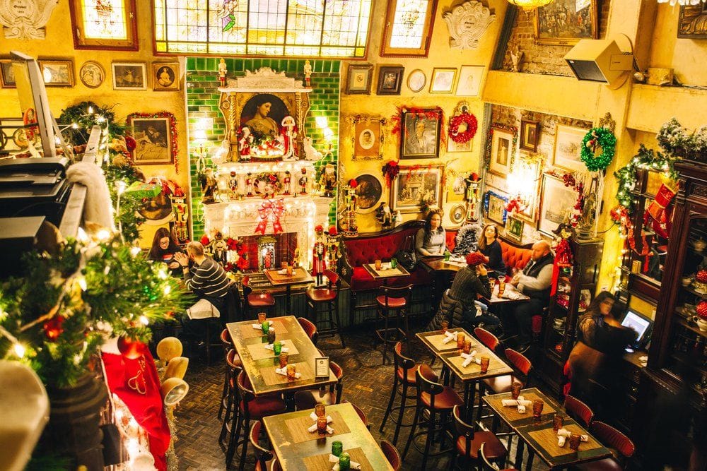 lillies victorian establishment christmas party venue event nyc