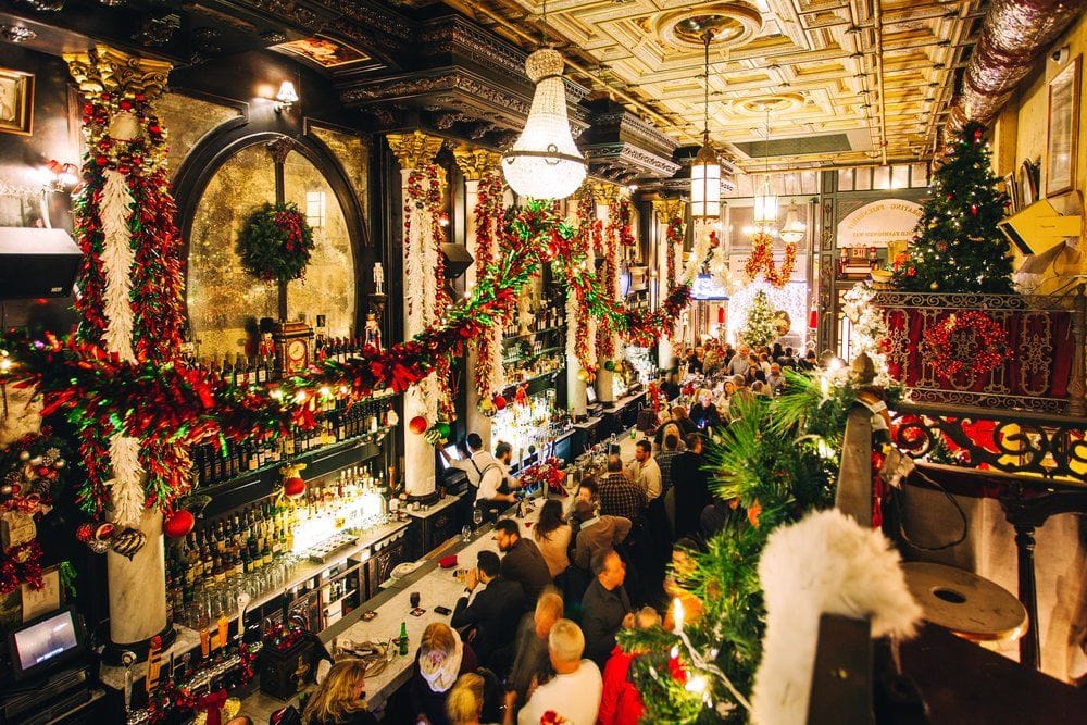 lillies victorian establishment christmas party venue event nyc