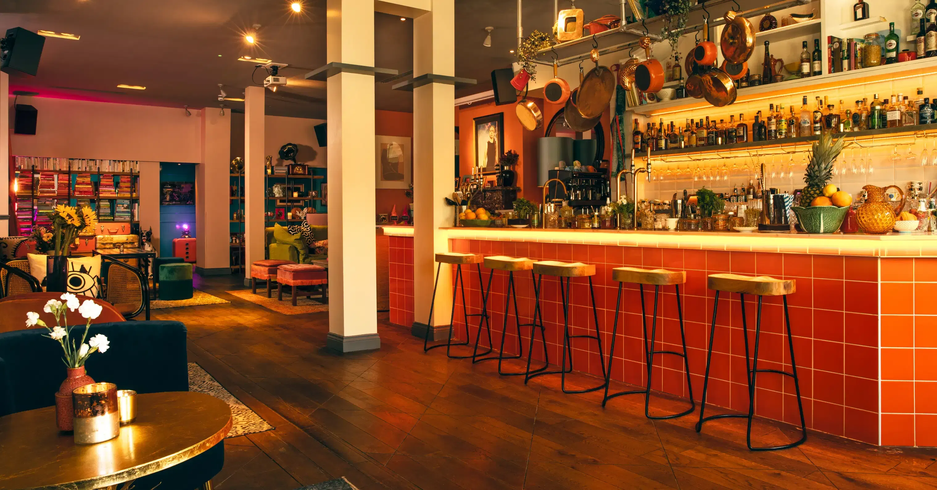 The Clapham private dining room with a flat party feel: The Little Orange Door image 3