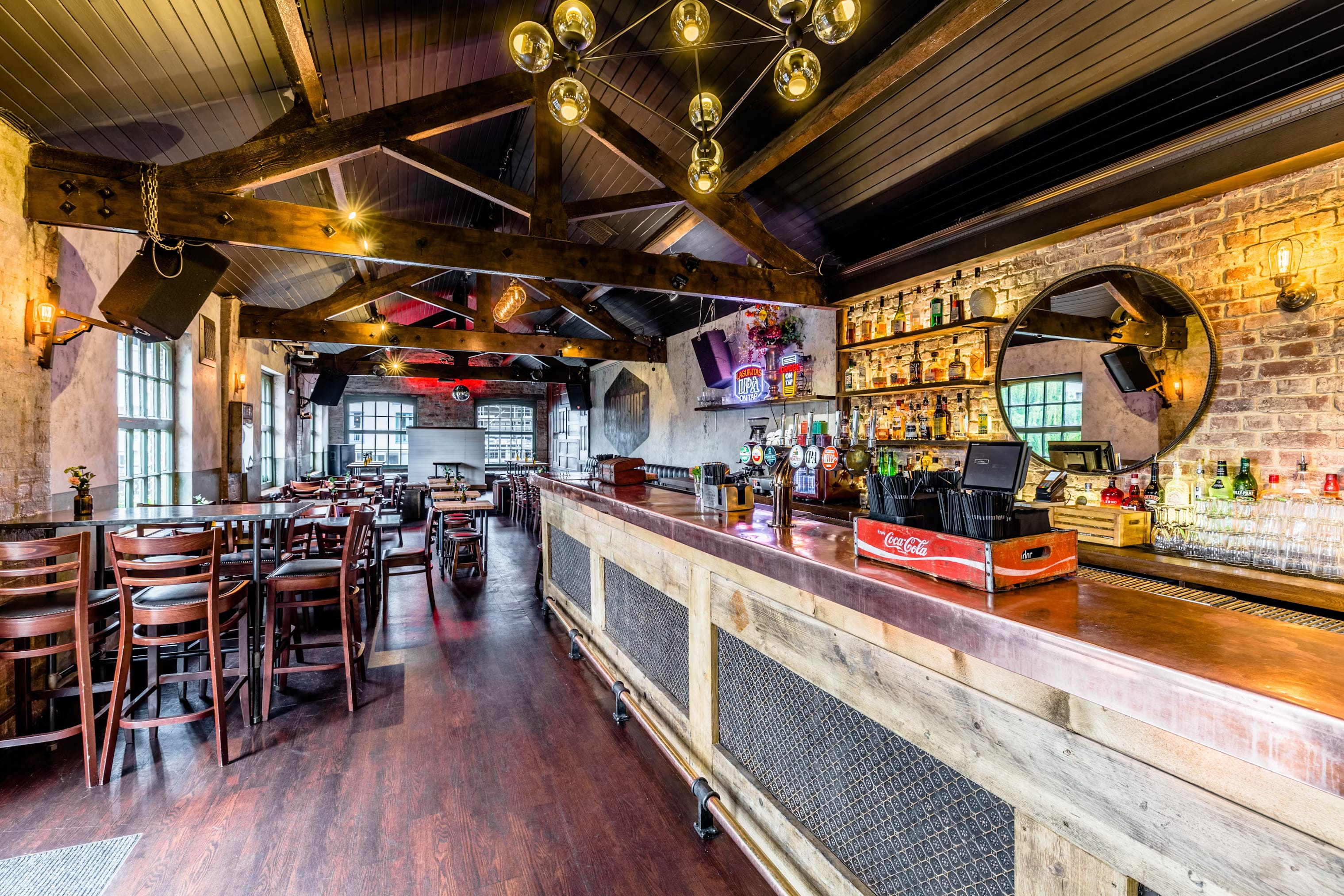 interior of lockside camden bar in camden town london