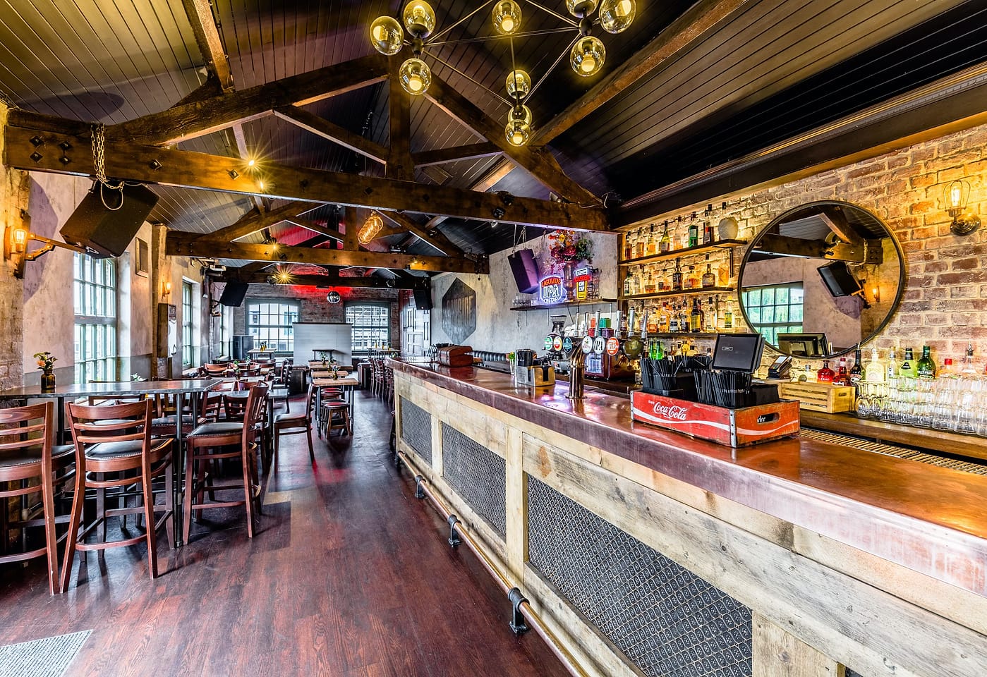 interior of lockside camden bar in camden town london