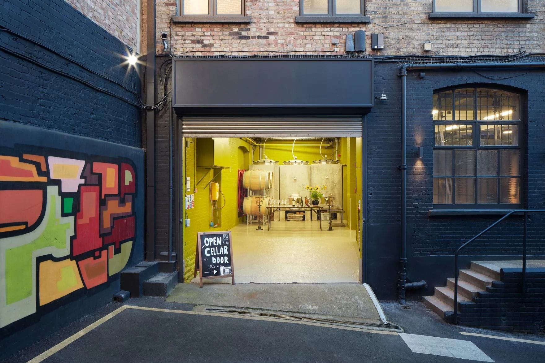 exterior of london cru winery earls court london event space