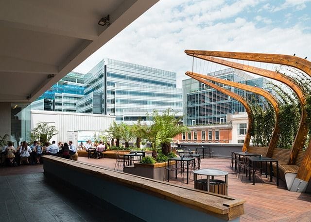 roof terrace of the lyric bar hammersmith london bar