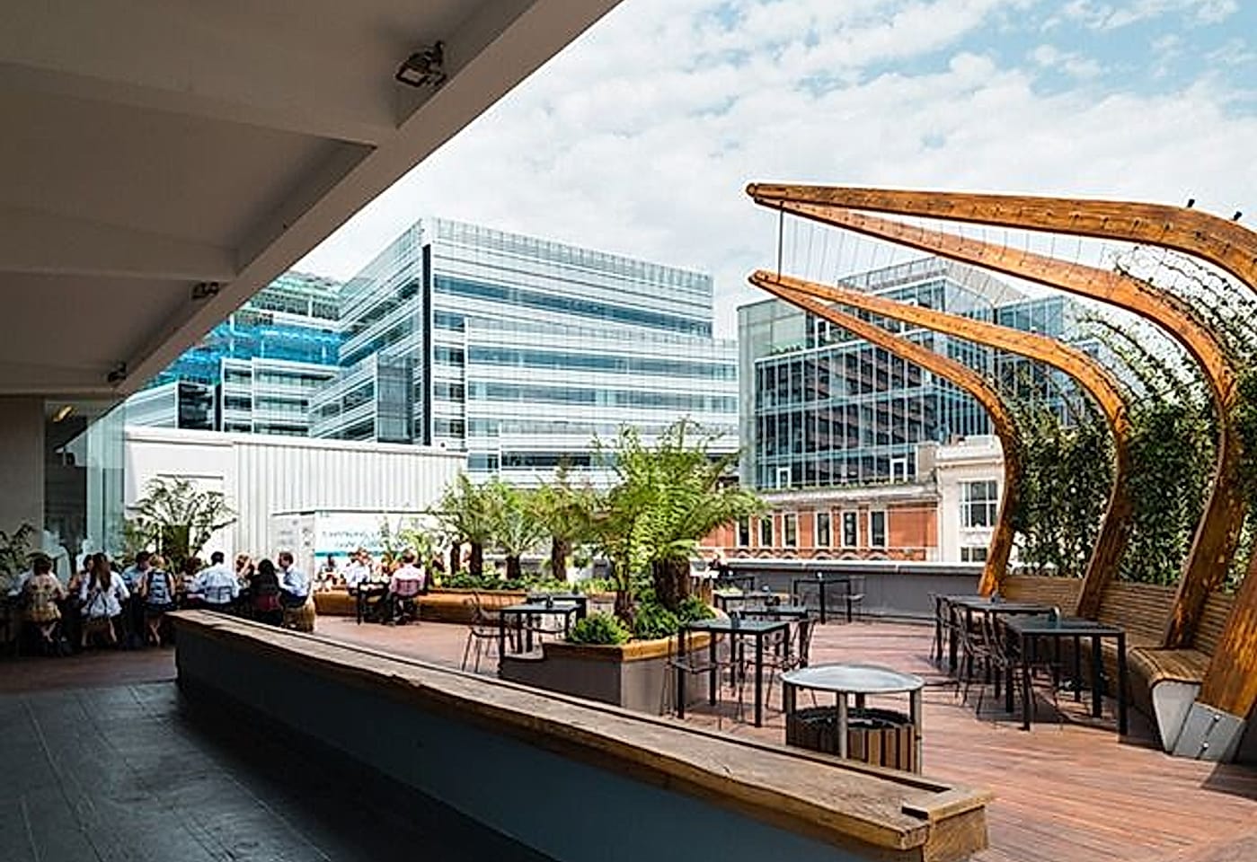 roof terrace of the lyric bar hammersmith london bar