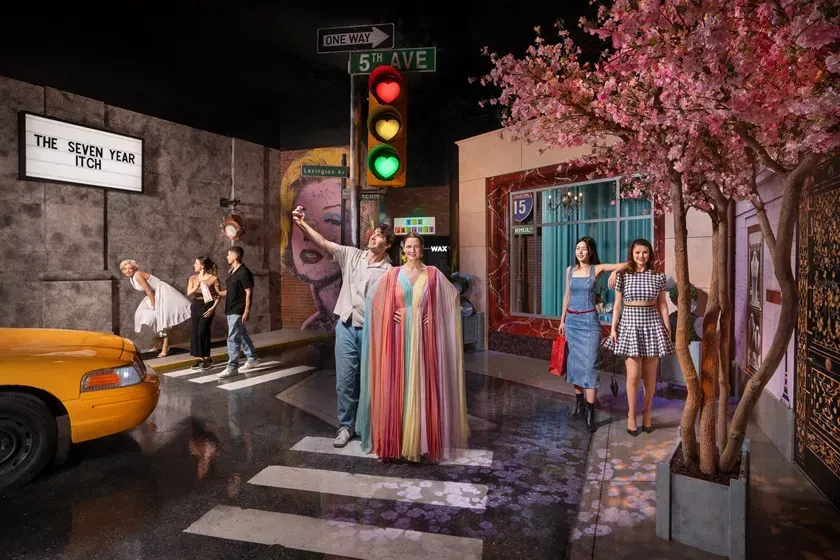 The Seasons of New York City exhibit at Madame Tussauds NYC, a unique party venue.