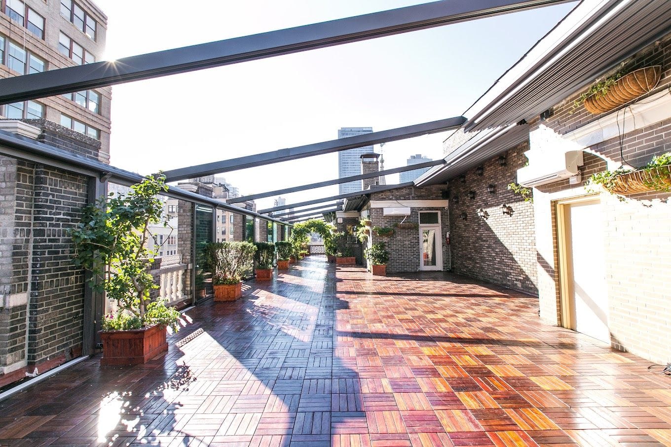 midtown loft and terrace sweet sixteen party venues to rent nyc
