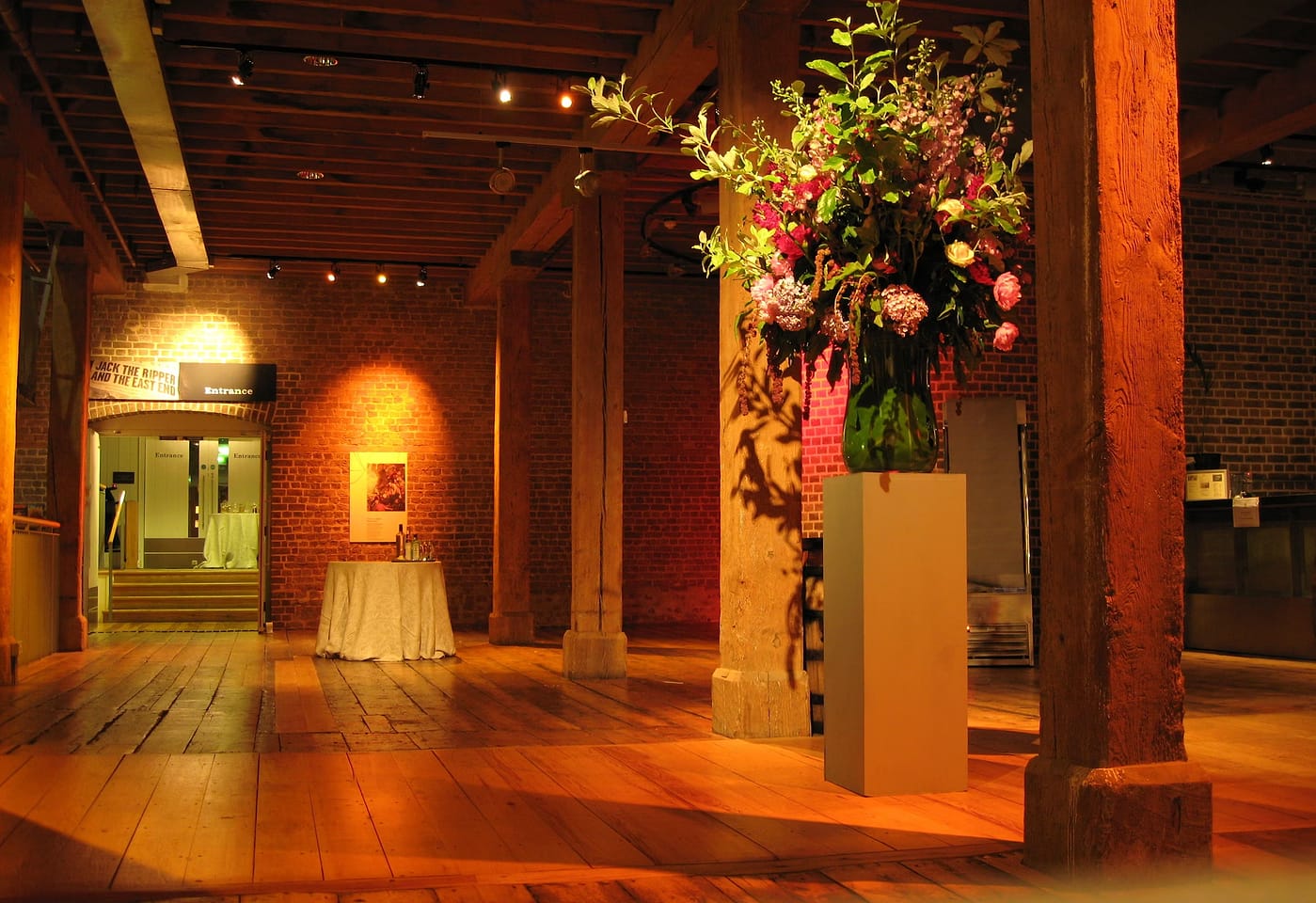private dining in muscovado hall at the museum of london docklands in canary wharf london