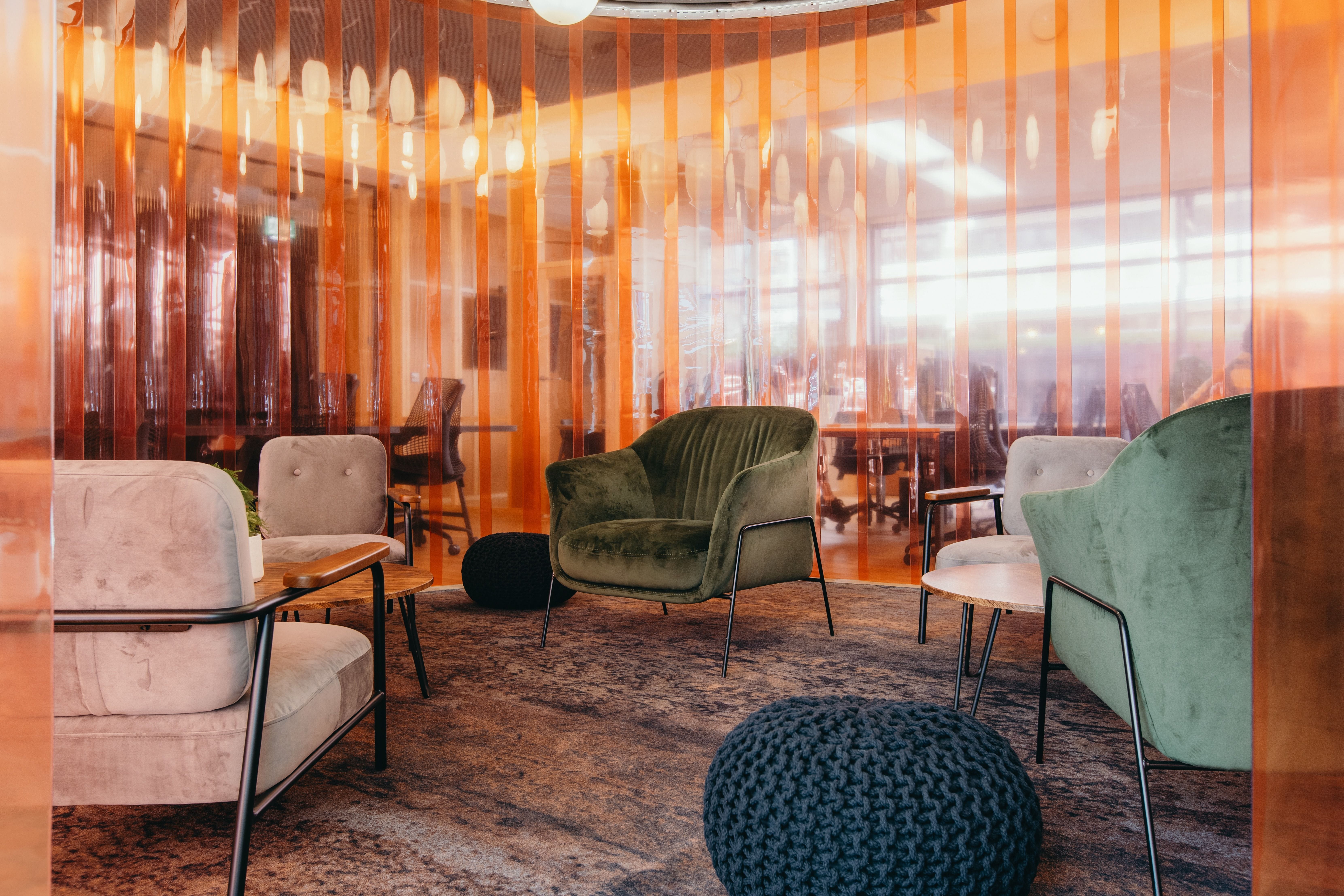 communal space at the halley in hackney london