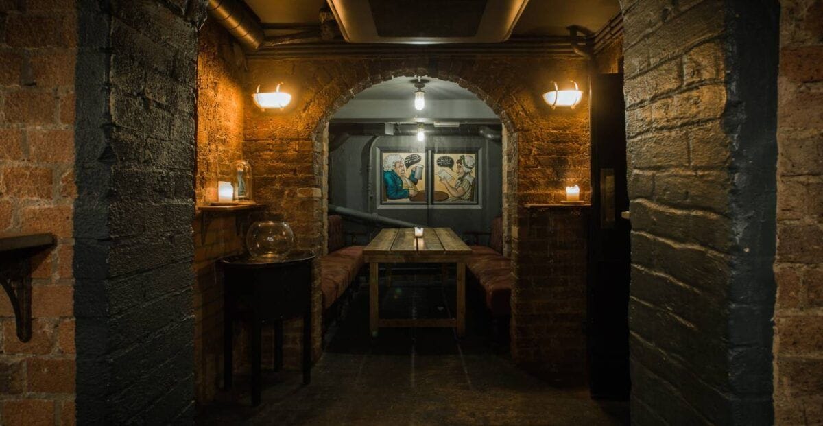 interior of old marys paddington cocktail bar london