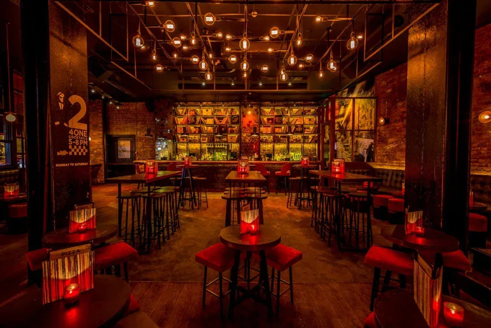 interior of old street records in old street in london