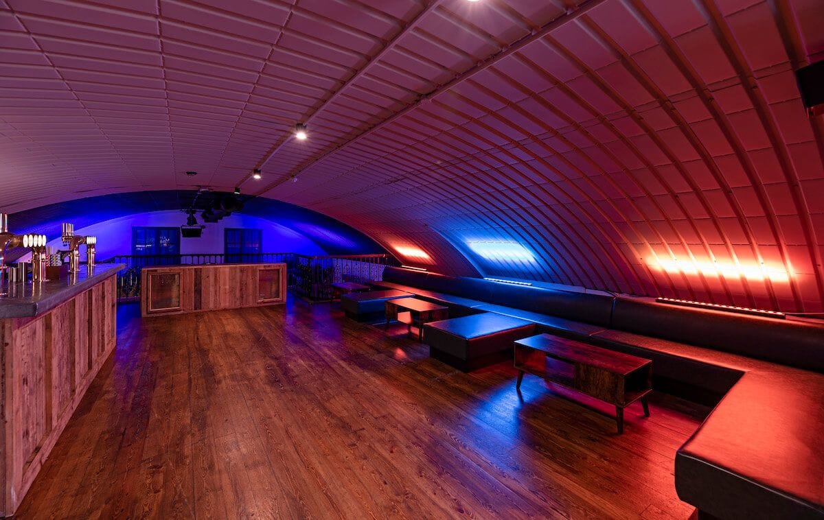 neon lights in a private space of London Bridge bar and music venue Omeara