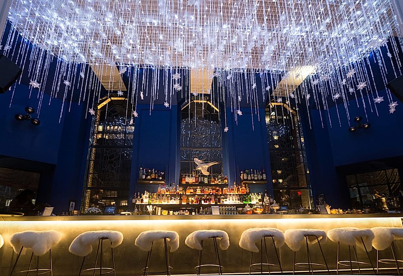 opehlia lounge midtown manhattan christmas party venues nyc