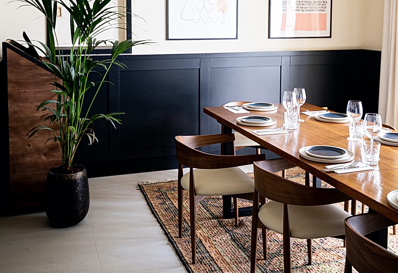 private dining room in pergola on the wharf in canary wharf london