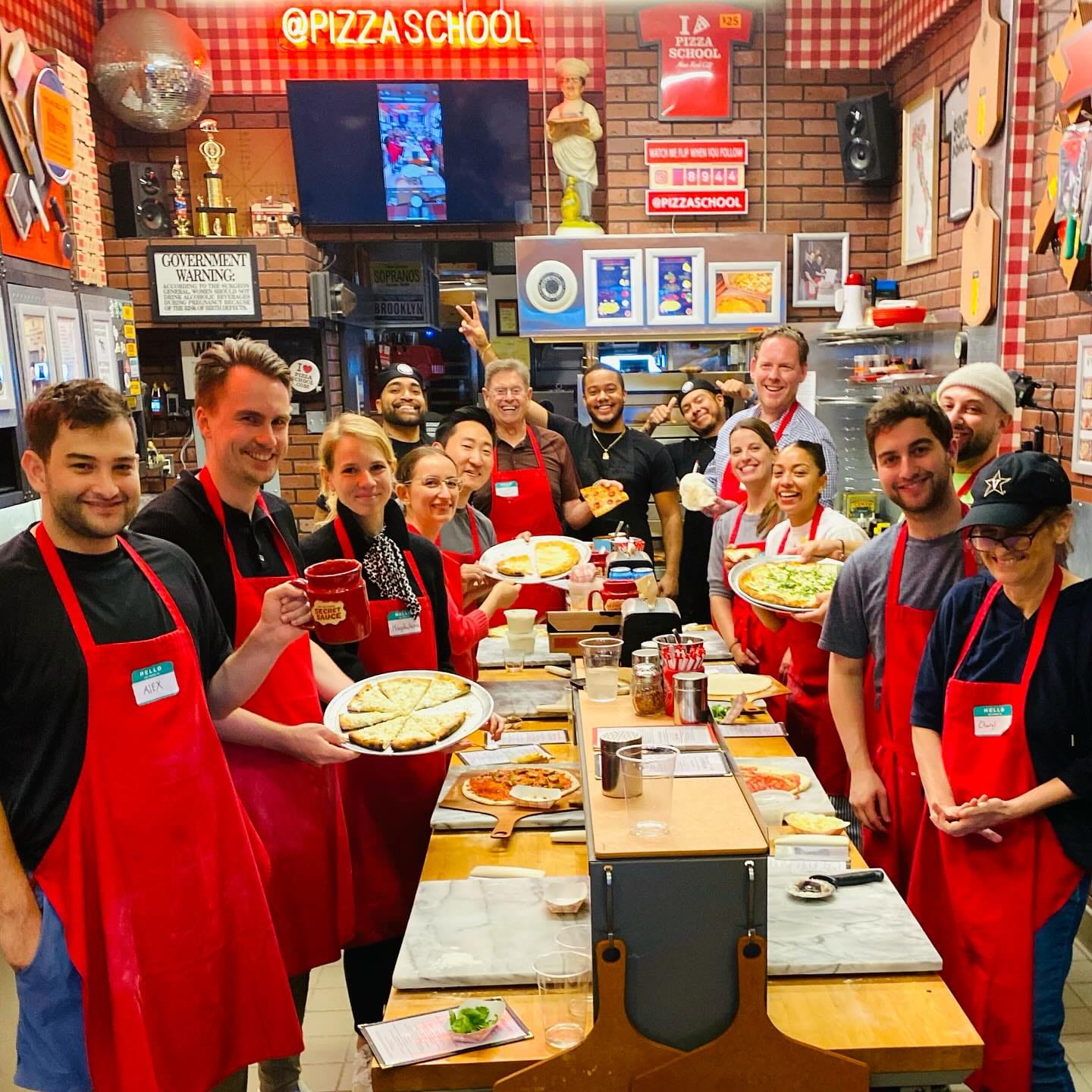 Bond over an interactive pizza party at this team building cooking class: Pizza School1
