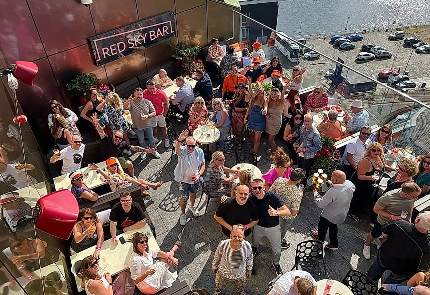 red sky bar summer party venue glasgow