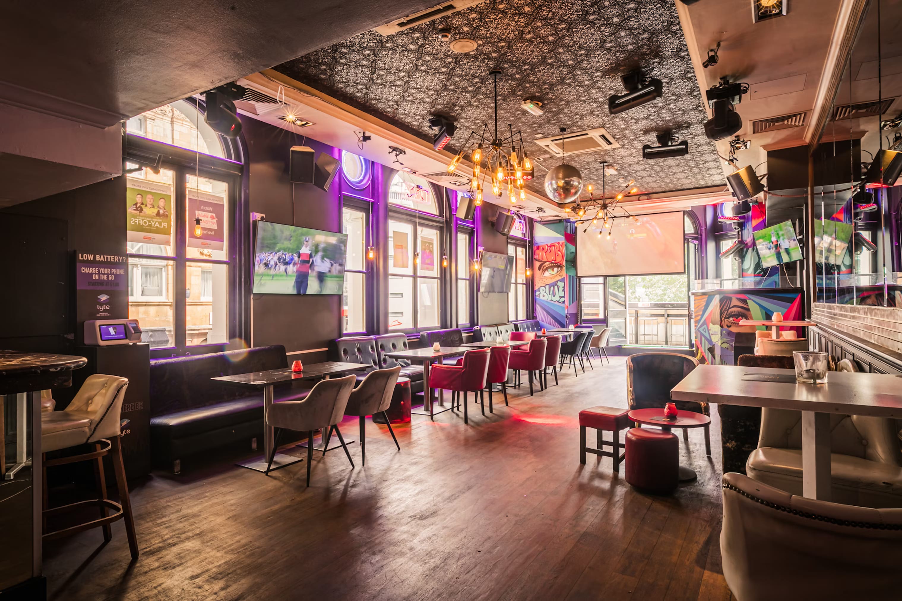 the balcony bar at ruby blue leicester square meeting room