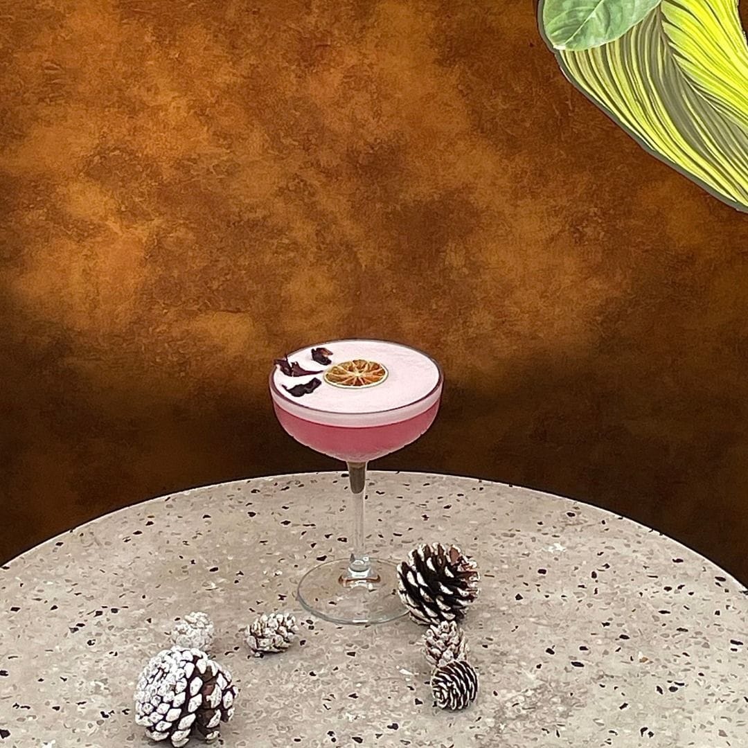 cocktail at sabine city of london rooftop bar