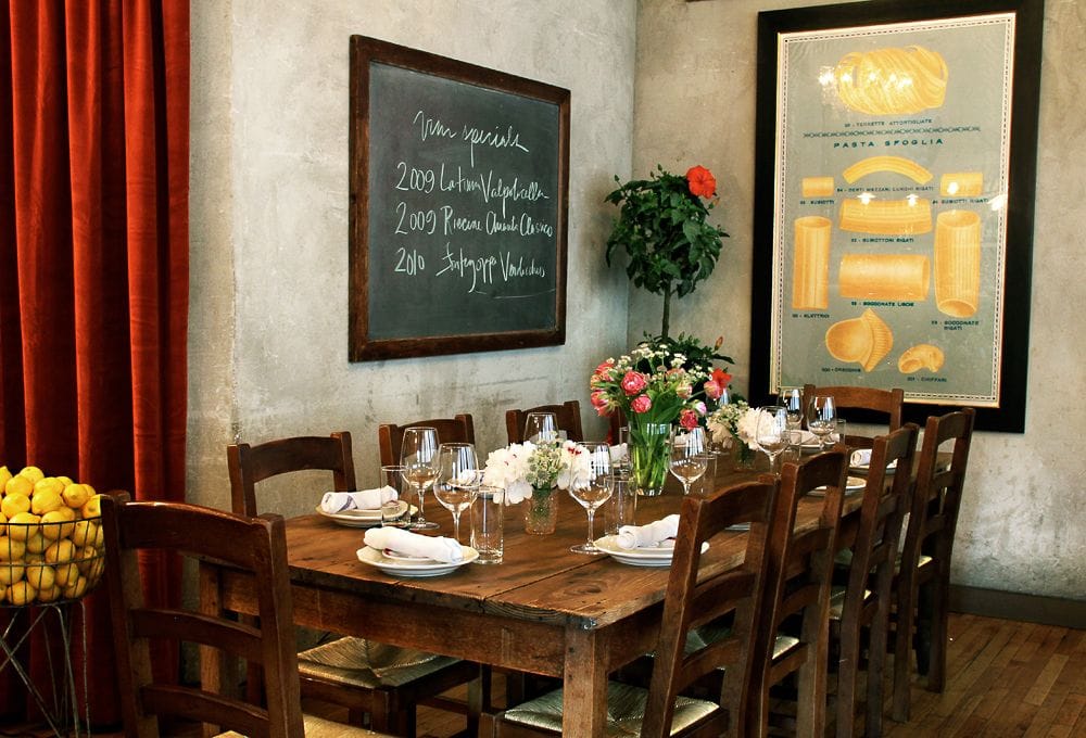 sfoglia upper east side private dining room nyc