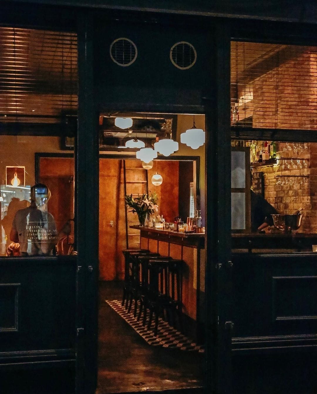 exterior of tabac bar camden london cocktail bar