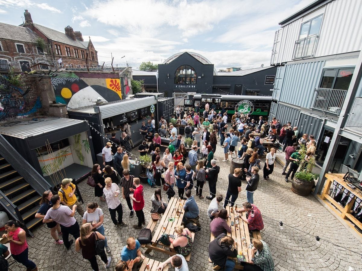 the backyard at the barras art and design glasgow summer party venue