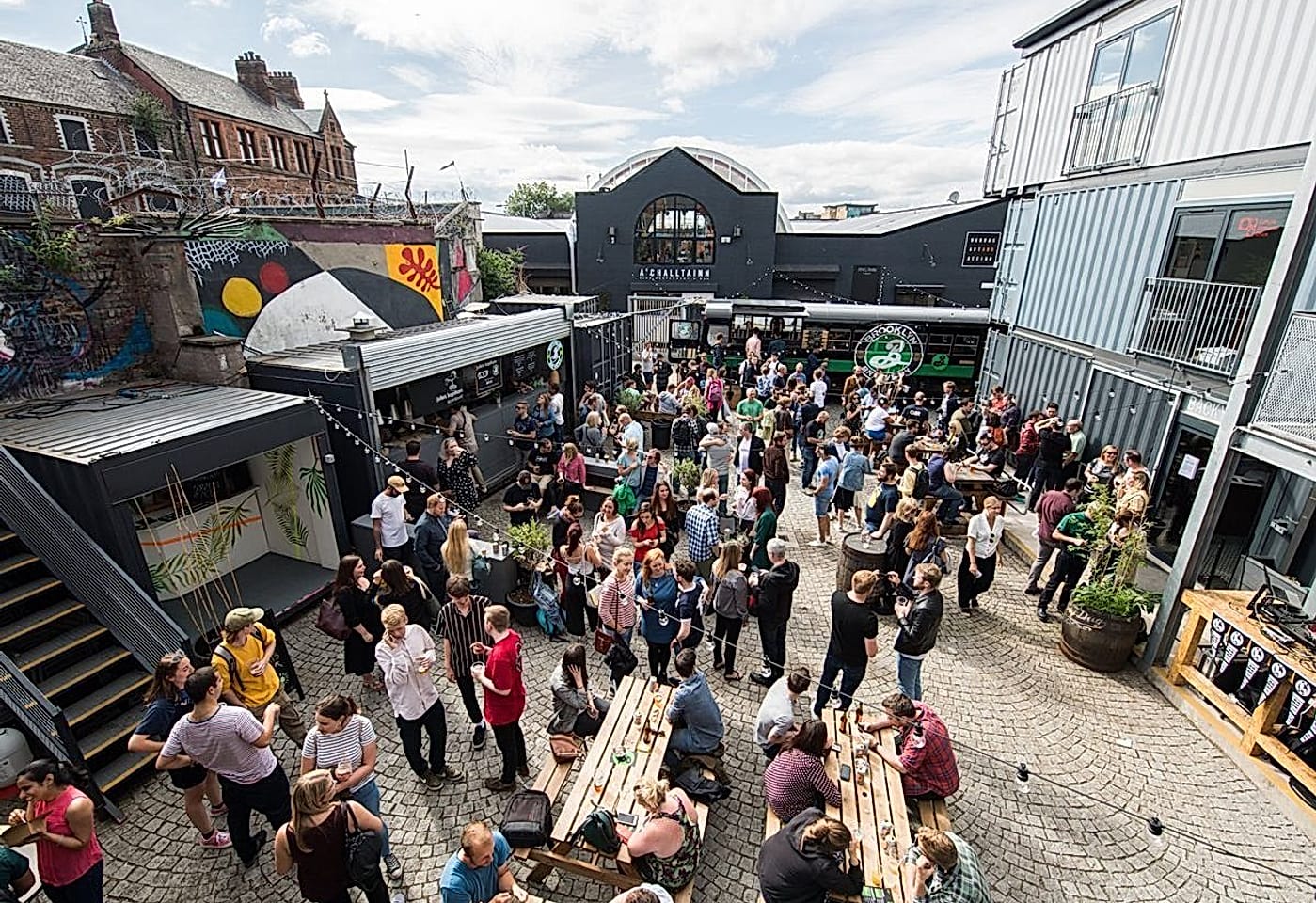 the backyard at the barras art and design glasgow summer party venue