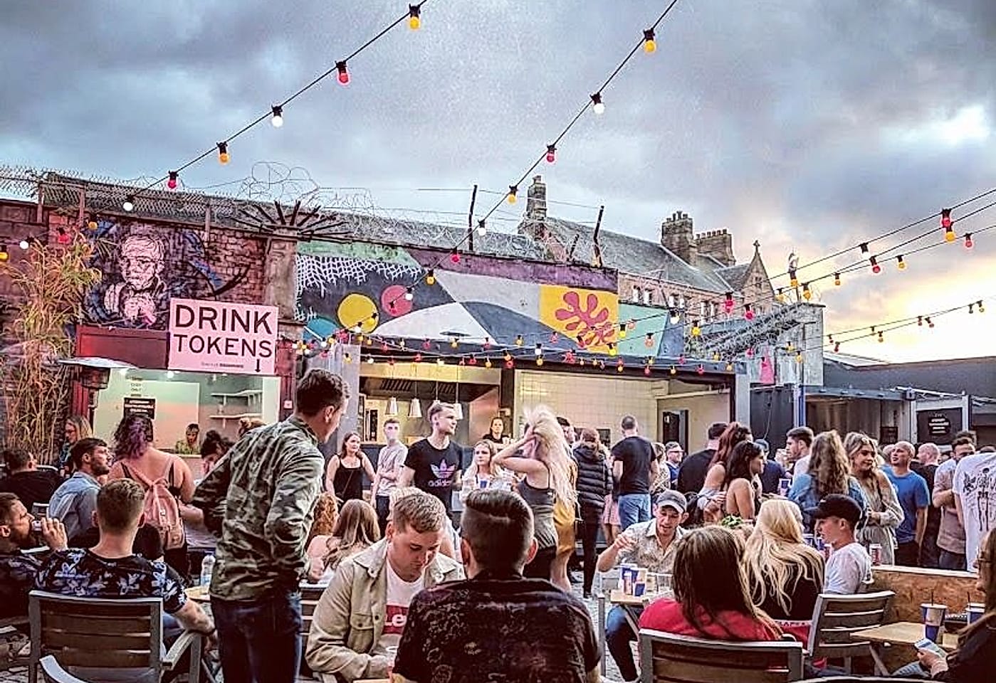 the backyard at the barras art and design glasgow summer party venue