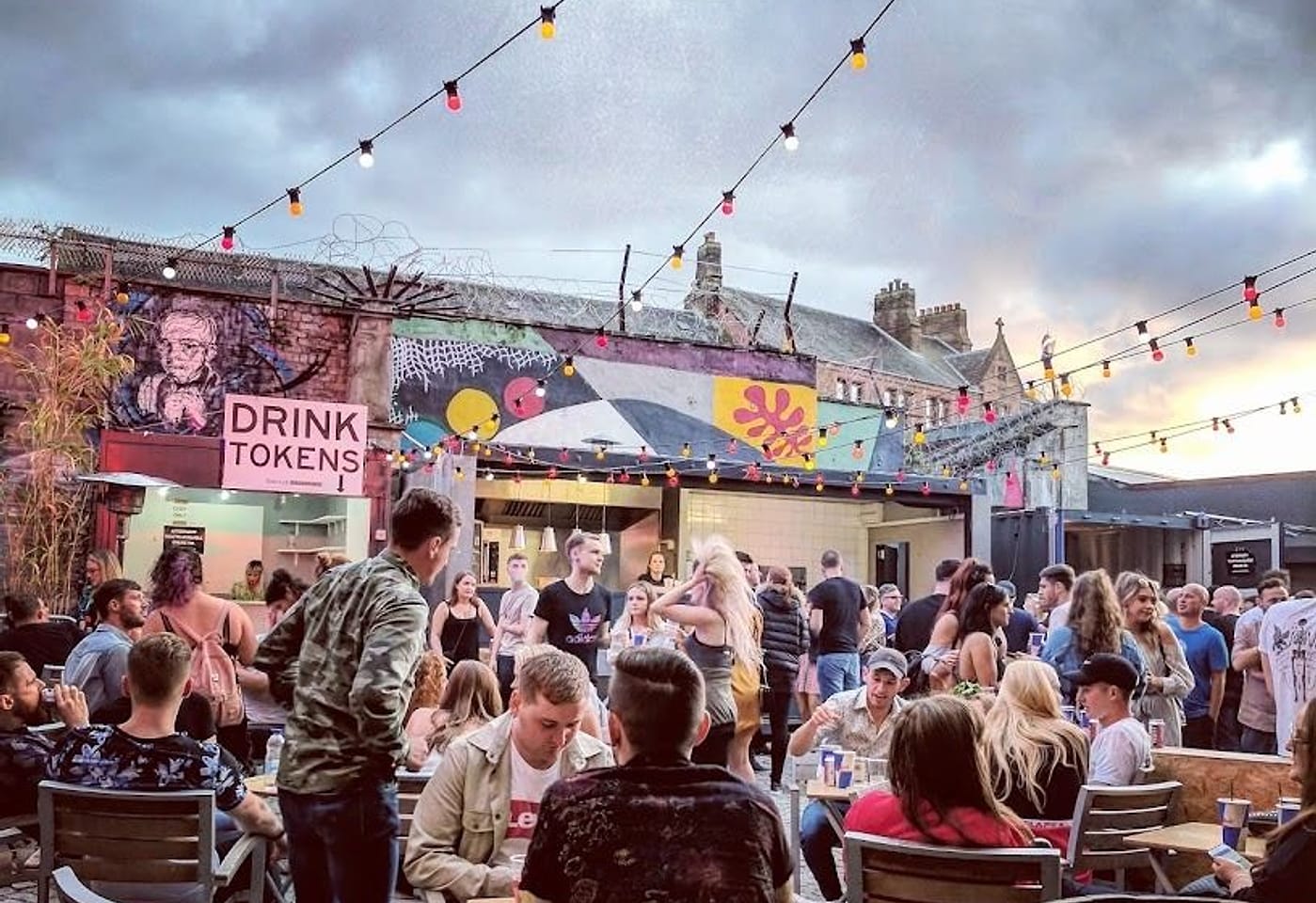 the backyard at the barras art and design glasgow summer party venue