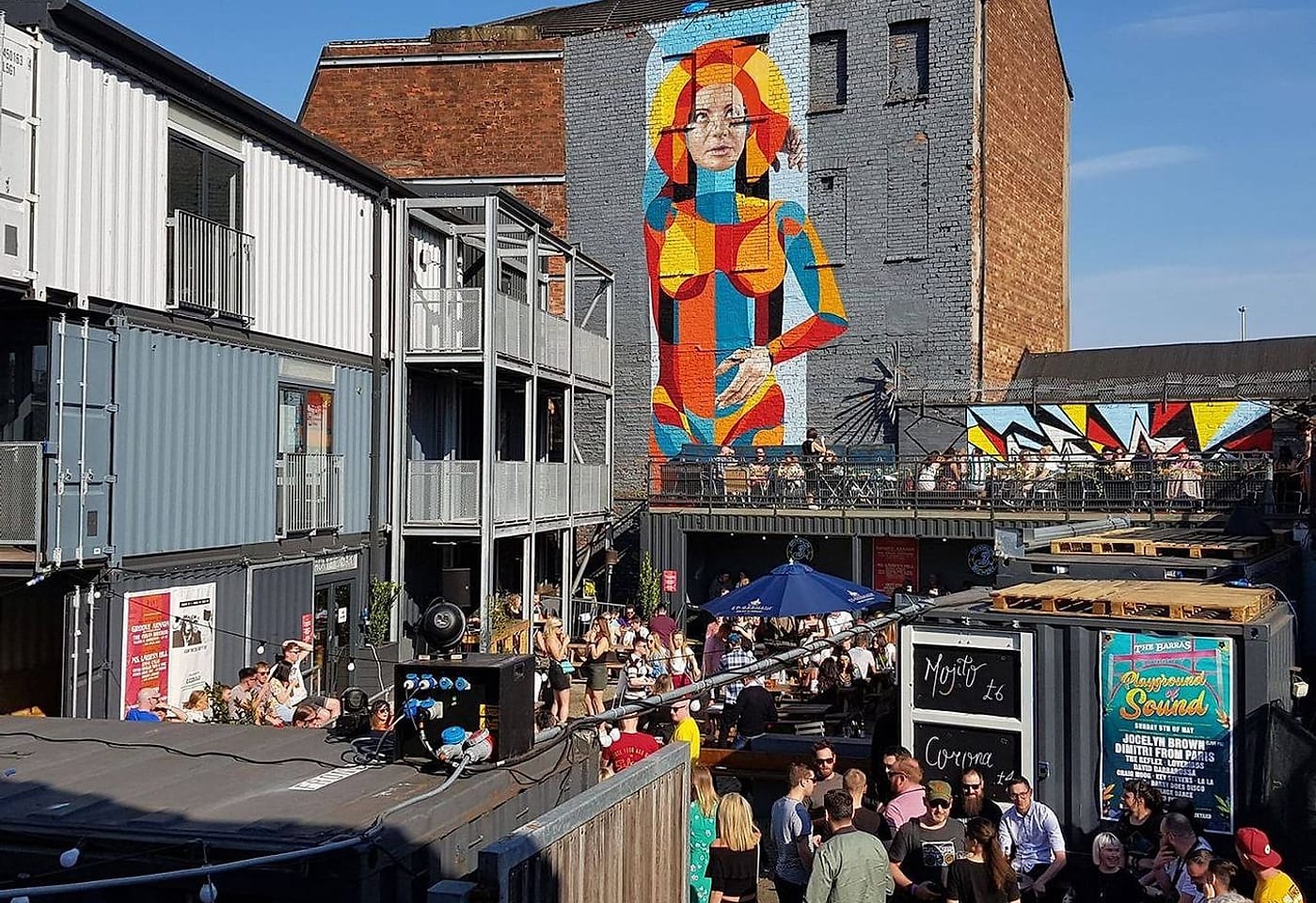 the backyard at the barras art and design glasgow summer party venue