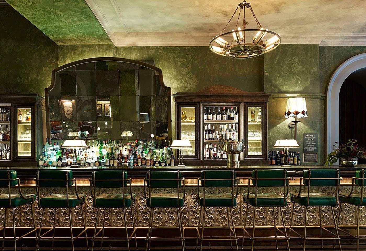 the bar room at the beekman fidi financial district birthday restaurants nyc