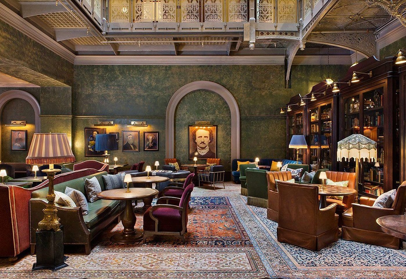the bar room at the beekman fidi financial district birthday restaurants nyc