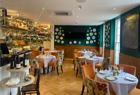 interior of the beauchamp in knightsbridge london